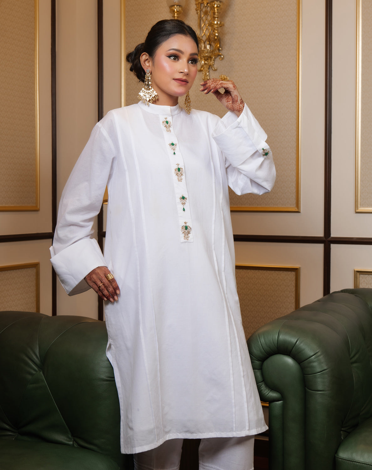 Muntazir Zardozi Embroidered Kurta Set