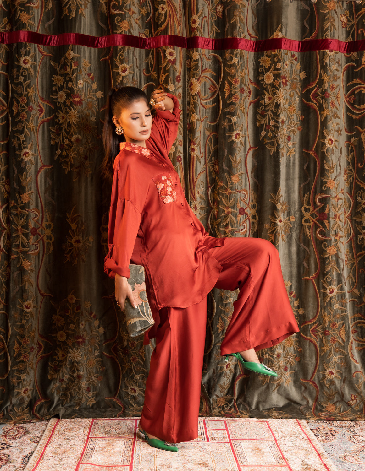 Nora Shirt Co-ord Set.