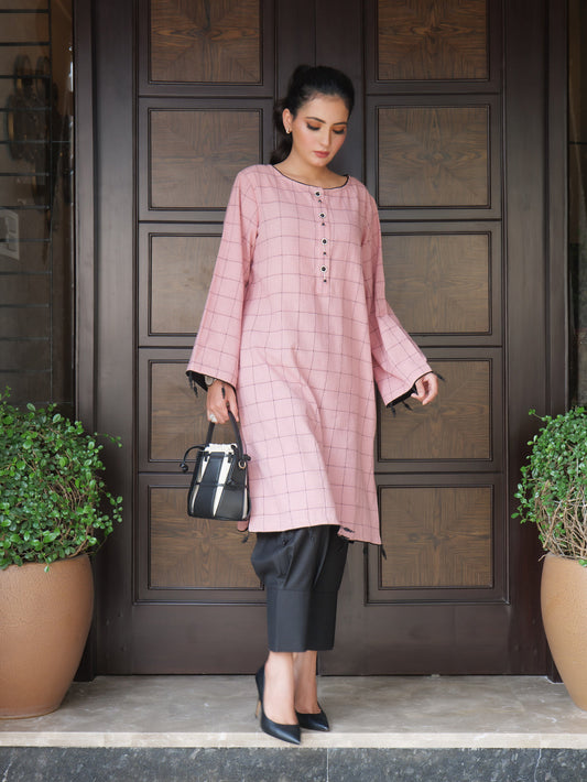 Sultana Check Kurta Set