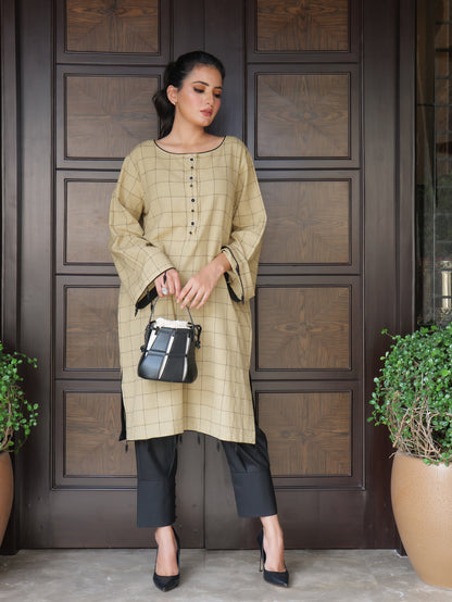 Sultana Check Kurta Set